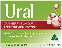 Priceline Ural Cranberry Flavour Effervescent Powder Sachets offer