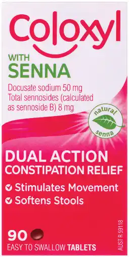 Priceline Coloxyl With Senna 90 Tablets offer