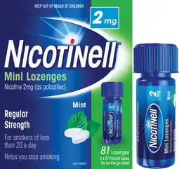 Priceline Nicotinell 2mg Mini Lozenges 81 Lozenges offer