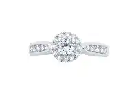 Bevilles Jewellery 18ct White Gold 0.82ct Diamond Ring offer