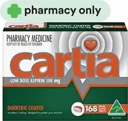 Priceline Cartia Low Dose Aspirin 100mg 168 Tablets offer