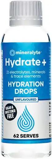 Priceline Mineralyte Hydrate + Hydration Drops 62 Serves offer