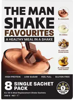 Priceline The Man Shake Favourites Meal Replacement Shake offer