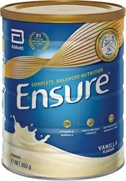 Priceline Ensure Vanilla Flavour offer