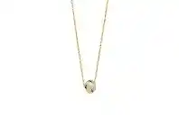 Bevilles Jewellery 9ct Yellow Gold Silver Infused 3 Tone Love Knot Pendant Necklace offer