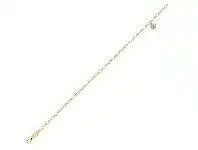 Bevilles Jewellery 9ct Yellow Gold Silver Infused Crystal Heart Bracelet offer