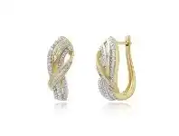 9ct Yellow Gold 0.50ct Diamond Hoop Earrings