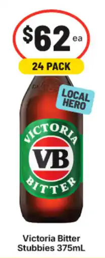 IGA Liquor Victoria Bitter Stubbies offer