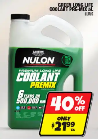 Nulon Green Long Life Coolant Premix