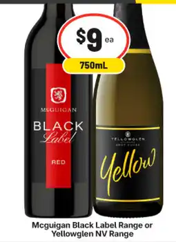 IGA Liquor Mcguigan Black Label Range or Yellowglen NV Range offer