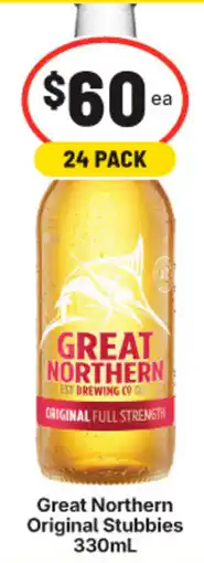 IGA Liquor Great Northern Original Stubbies offer