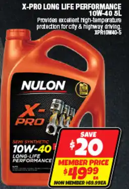 Autobarn Nulon X-Pro Long Life Performance 10W-40 offer