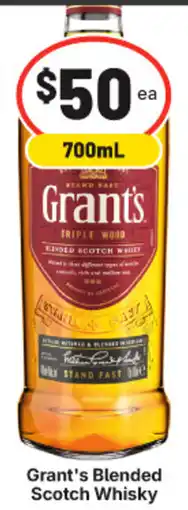 IGA Liquor Grant's Blended Scotch Whisky offer