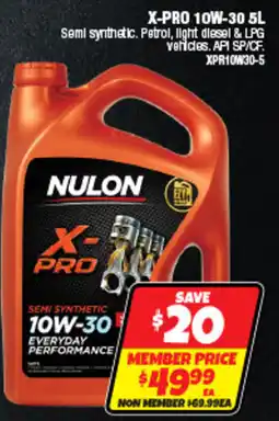 Autobarn Nulon X-Pro 10W-30 offer