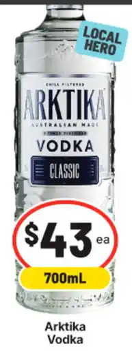 IGA Liquor Arktika Vodka offer