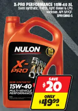 Autobarn Nulon X-Pro 15W-40 offer
