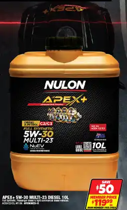 Autobarn Nulon Apex+ 5W-30 Multi-23 Diesel offer
