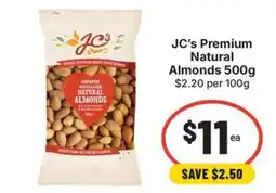 IGA JC's Premium Natural Almonds offer