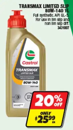 Autobarn Castrol Transmax Limited Slip offer