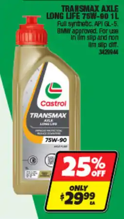 Autobarn Castrol Transmax Axle Long Life offer