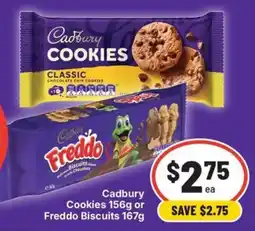 IGA Cadbury Cookies or Freddo Biscuits offer
