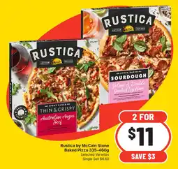Supa Valu Rustica by McCain Stone Baked Pizza offer