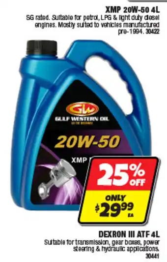 Gulf Western Oil XMP 20W-50