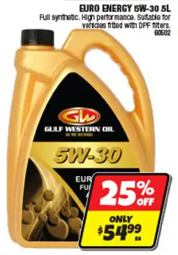 Autobarn Gulf Western Oil Euro Energy 5W-30 offer