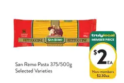 Foodworks San Remo Pasta offer