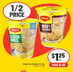 Supa Valu Maggi Cup Noodles offer