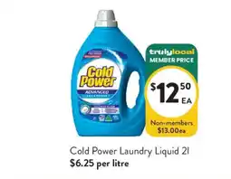 Foodworks Cold Power Laundry Liquid offer