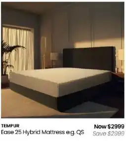 Myer Tempur Ease 25 Hybrid Mattress e.g. QS offer
