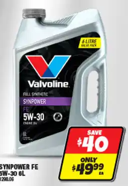 Autobarn Valvoline Synpower FE 5W-30 offer