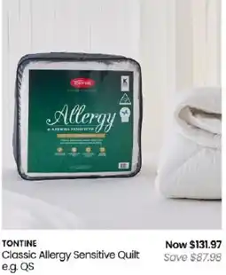 Myer Tontine Classic Allergy Sensitive Quilt offer