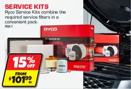 Autobarn Ryco Service Kits offer