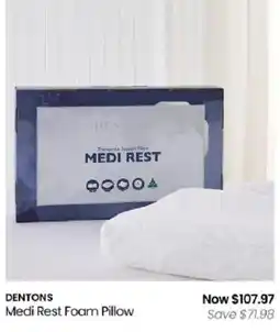 Myer Dentons Medi Rest Foam Pillow offer