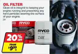 Autobarn Ryco oil filter offer