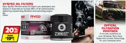 Autobarn Ryco SynTec Oil Filter offer
