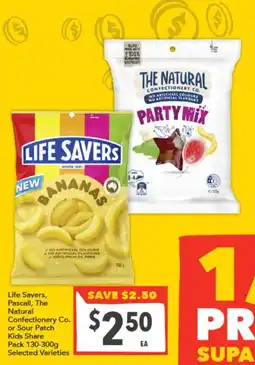 Supa Valu Life Savers, Pascall, The Natural Confectionery Co. or Sour Patch Kids Share offer