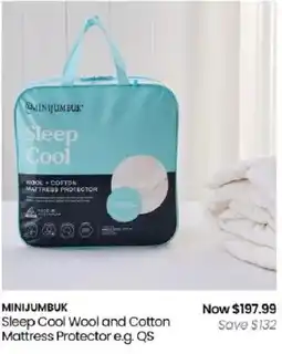 Myer Minijumbuk Sleep Cool Wool and Cotton Mattress Protector offer