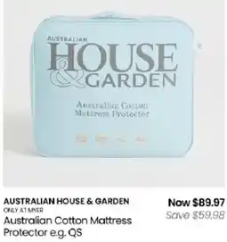 Myer Australian House & Garden Australian Cotton Mattress Protector offer