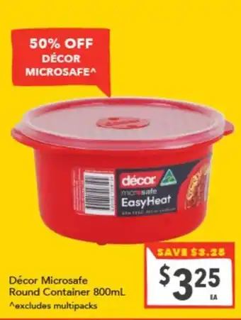 Supa Valu Décor Microsafe Round Container offer