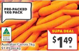 Supa Valu Australian Carrots offer