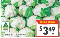 Supa Valu Australian Cauliflower offer