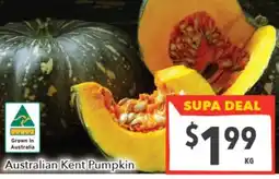Supa Valu Australian Kent Pumpkin offer