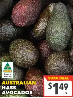 Supa Valu Australian Hass Avocados offer
