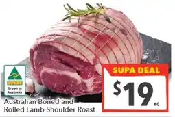 Supa Valu Australian Boned and Rolled Lamb Shoulder Roast offer
