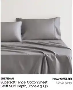 Myer Sheridan Supersoft Tencel Cotton Sheet offer