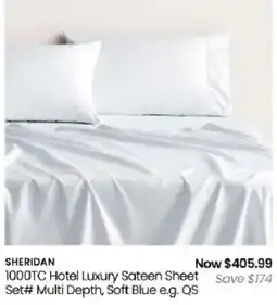 Myer Sheridan 1000TC Hotel Luxury Sateen Sheet Set offer