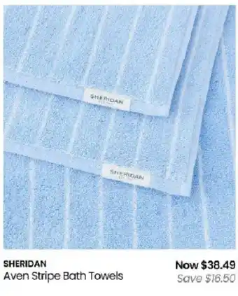 Sheridan Aven Stripe Bath Towels
